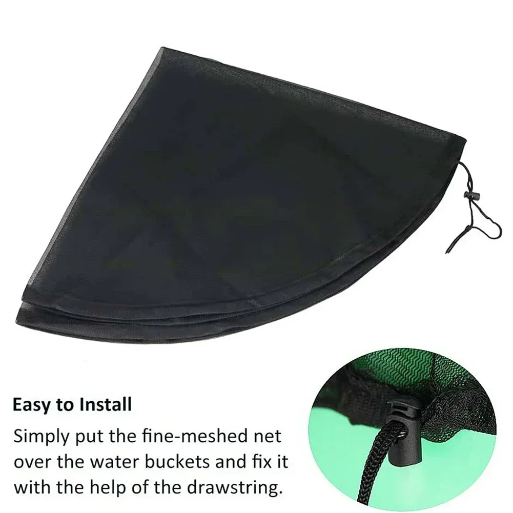 60CM Mesh Cover Netting For Rain Barrels Water Collection Buckets Tank Raindrop Harvesting Tool Anti-Mosquito Water Protection