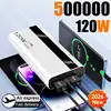 120W 500000mAh Power Bank High Capacity Super Fast Charging Power Bank Portable Battery Charger For Huawei iPhone Samsung Xiaomi