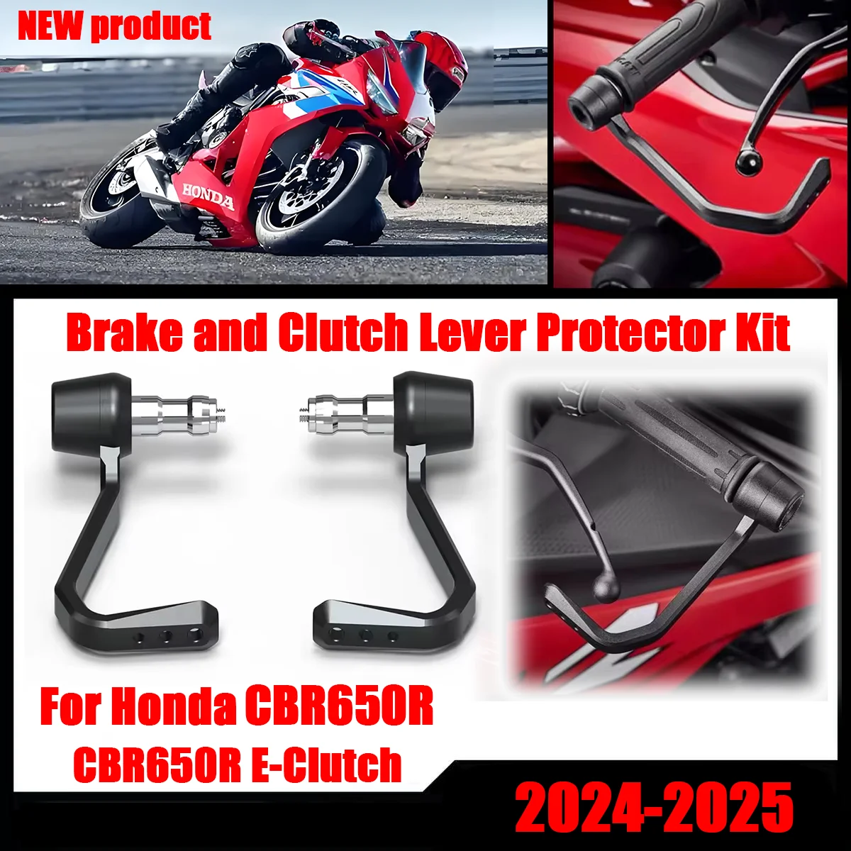 Lockstop Savers Honda CB650R 21 Black R&G (LS0012BK) main image 0