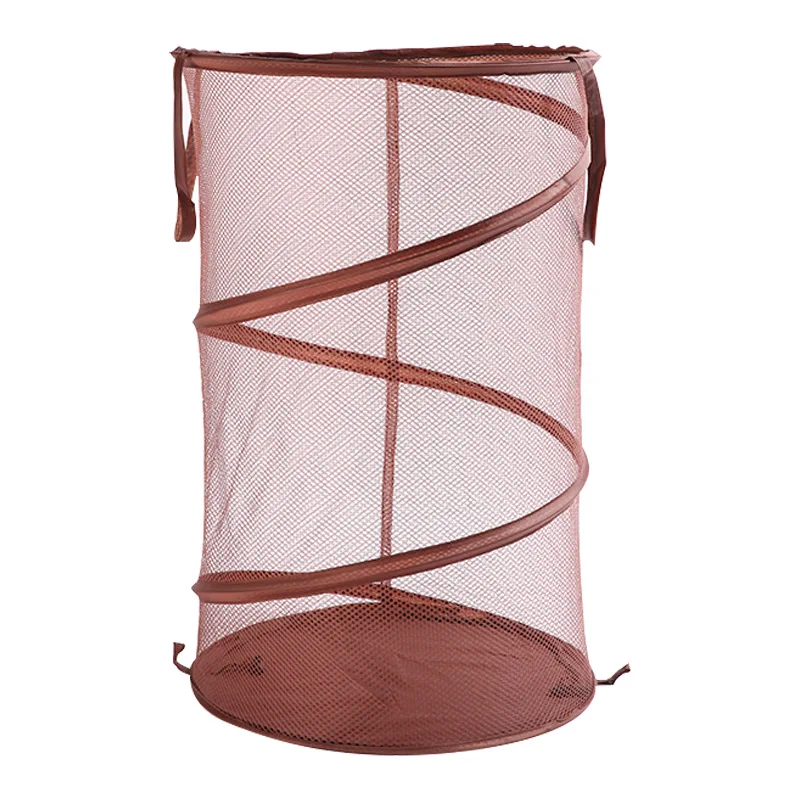 Large Oxford Foldable Dirty Cloth Basket Convenient Floor standing Mesh Breathable Handheld Cloth Foldable Storage Basket 6