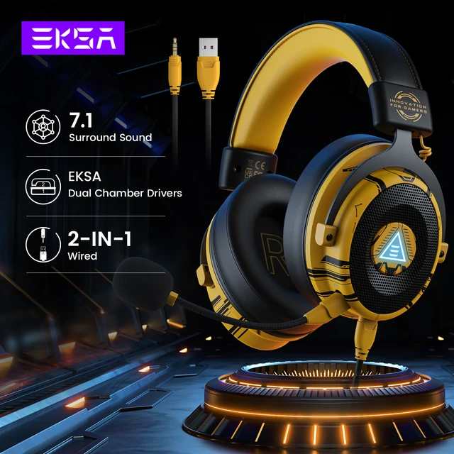 EKSA E900 Pro Upgraded Gaming Headset Gamer 7.1