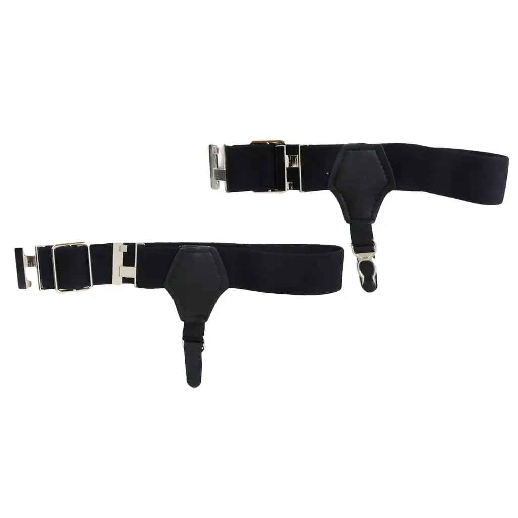 Unisex 1 Pair Elastic Strap Adjustable Suspenders Sock Suspender