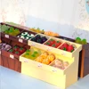 1/12 Dollhouse Supermarket Display Shelf Model Doll House Fruit Dessert Vegetable Rack Toy Miniature Furniture Decoration Gift 3