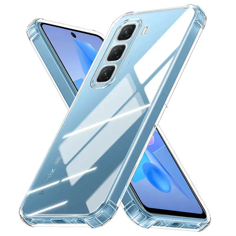Luxury Soft Silicone Clear Shockproof Airbag Phone Case