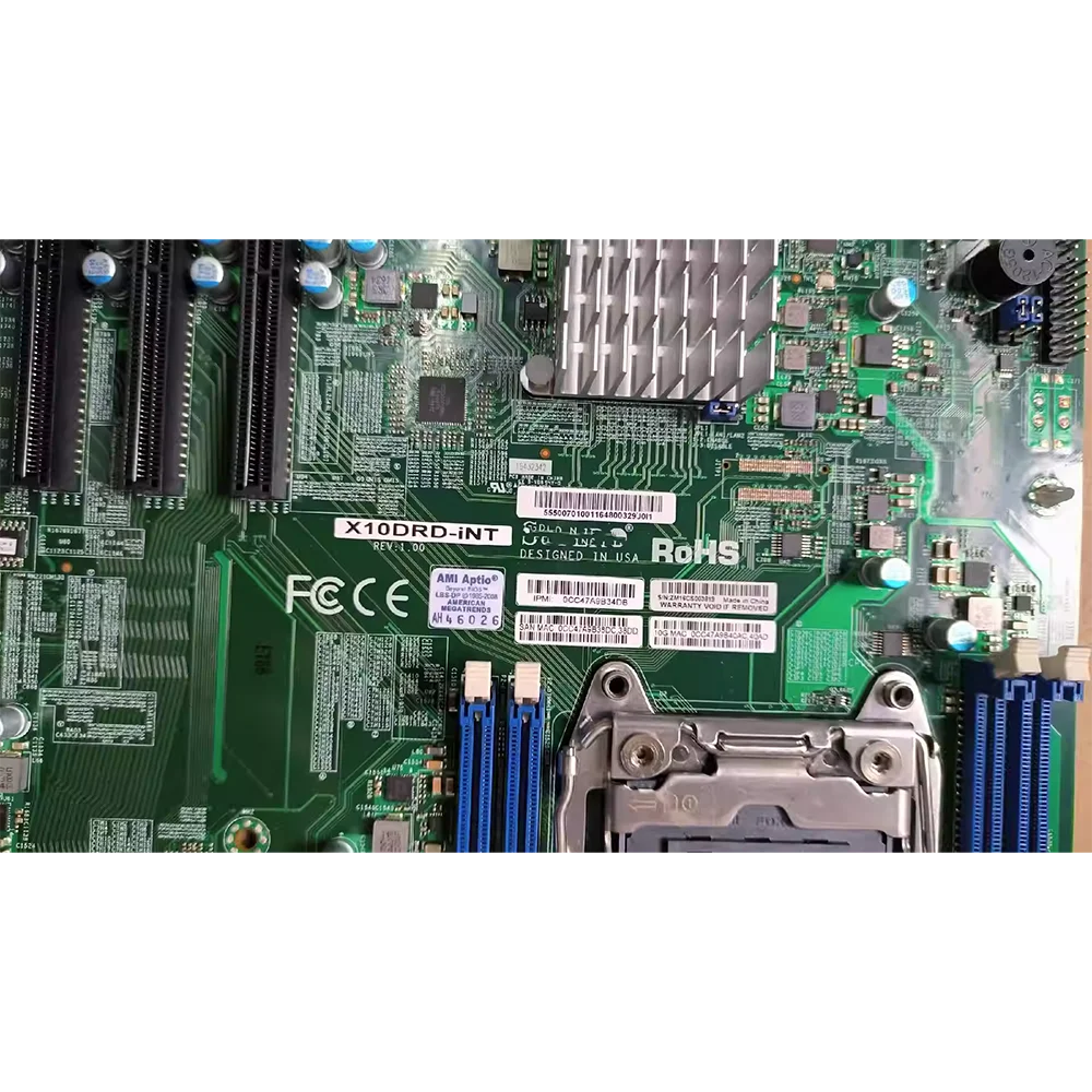 X10DRD-iNT For Supermicro Server Motherboard E5-2600 v4 v3 Internal NVMe Ports PCI-E 3.0 x4 LGA2011 DDR4 6 X10DRD-iNT For Supermicro Server Motherboard E5-2600 v4 v3 Internal NVMe Ports PCI-E 3.0 x4 LGA2011 DDR4 - Image 4