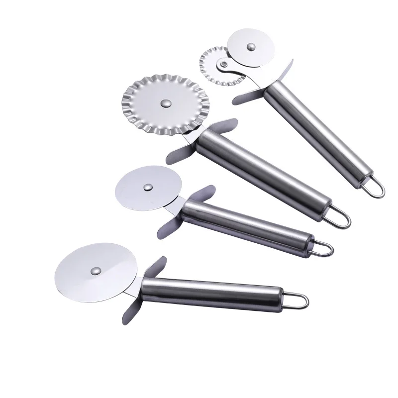 Description Picture 6 of itemPizza Roller Cutter Stainless Steel Pizza Knife Shovel Cake Crepes Multifunction Round Wave Cutter Wheels Hob Pizza Baking Tools