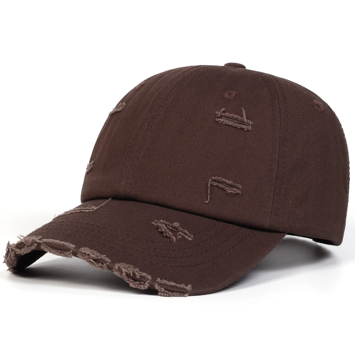 Unisex Zerrissene Jeans-Baseballkappen Frühling Herbst Outdoor Verstellbare Freizeithüte Sonnenschutzhut Sportkappe – Detail 8