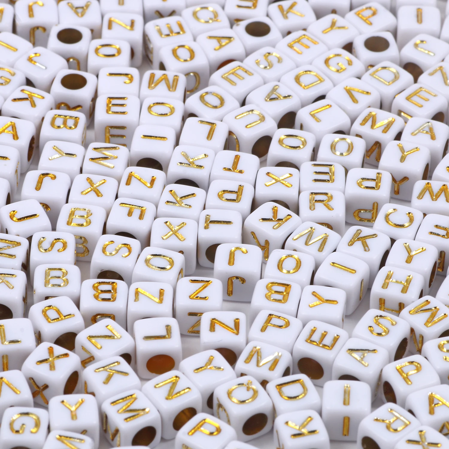 Vibrant Alphabet Acrylic Beads