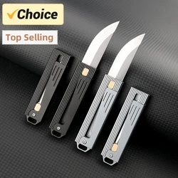 Mini Folding EDC Pocket Knife Stainless Steel Fruit Paring BBQ Hand Meat Knife Portable Cleaver Kitchen Chef Knife House Cutlery