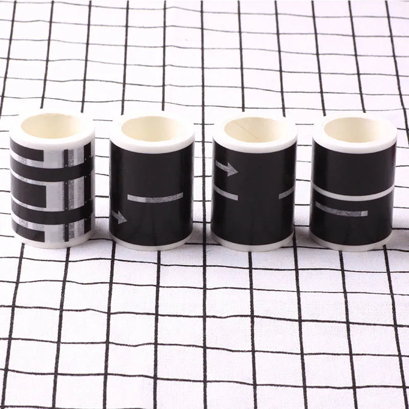 어린이 장난감 자동차 도로 접착 테이프 제거 가능한 놀이방 DIY 트랙 바닥 스티커 설치 간편 1세트 종이 제거 가능 DIY 놀이방