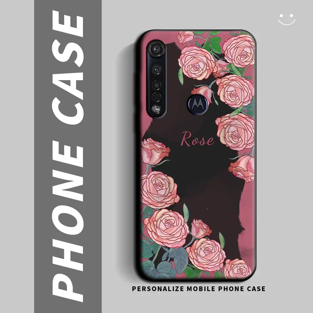 Cartoon Panda Shockproof Silicone Soft Phone Case for Motorola Moto G8 Series