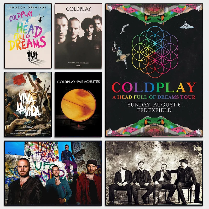 ColdplayBandHotMusicAlbumVivaLAVidaSonglyricsCanvasPosters