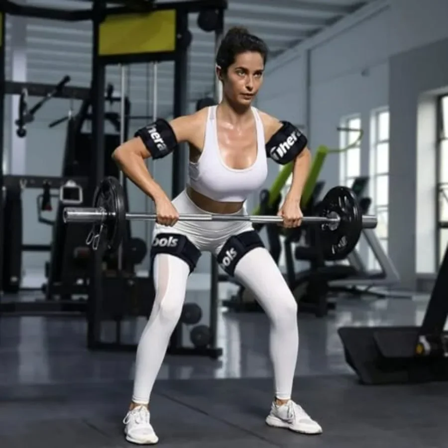 BFR Training System Blood Flow Restriction Bands Complete Arm Package，Upper and Lower limbsfor Rock-Solid Results (Full Set), bl