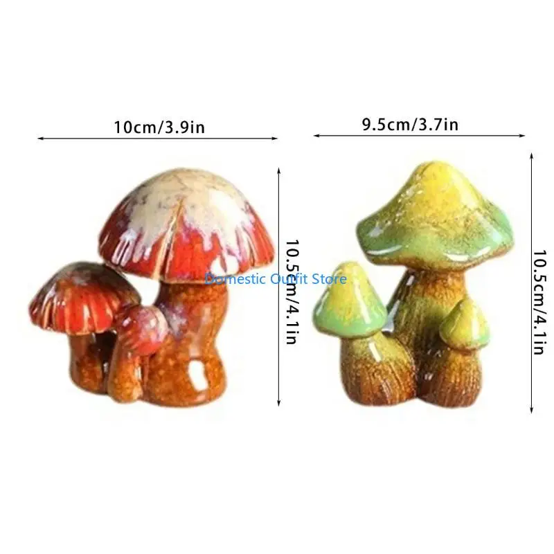 재미있는 버섯 모양 수지 화장실 볼트 캡 2pcs 욕실 장식 쉬운 설치 가정 강화 장식품 68TC