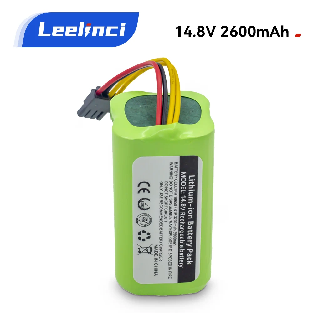 

14.8V 2600mAh Rechargeable Li-ion Battery For Proscenic Sweeper P2H8 760780T790T VR1717 Lithium-ion battery for sweeping robot