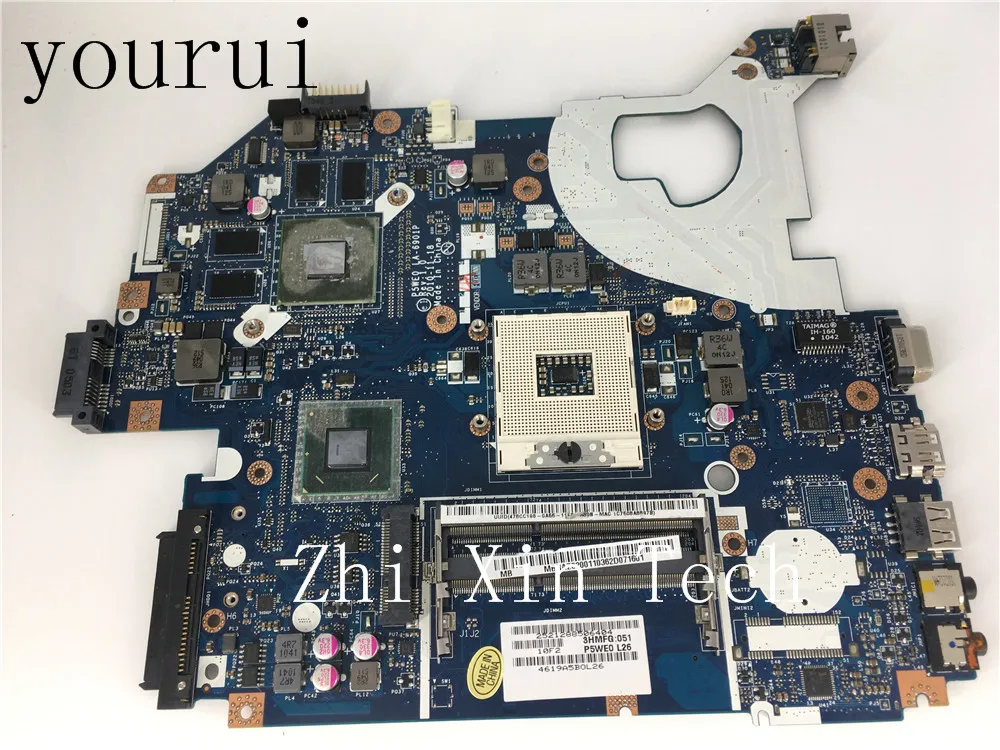 

yourui For Acer Aspire 5750 5750G Laptop Motherboard MBRAZ02001 MB.RAZ02.001 P5WE0 LA-6901P DDR3 Tested Work Perfect