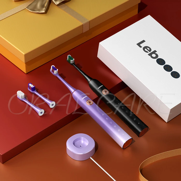 Lebooo 소닉 전동 칫솔 미백, IPX7 방수, 4 가지 모드 USB 충전기, 천체 성인 여행 칫솔 선물, 최신