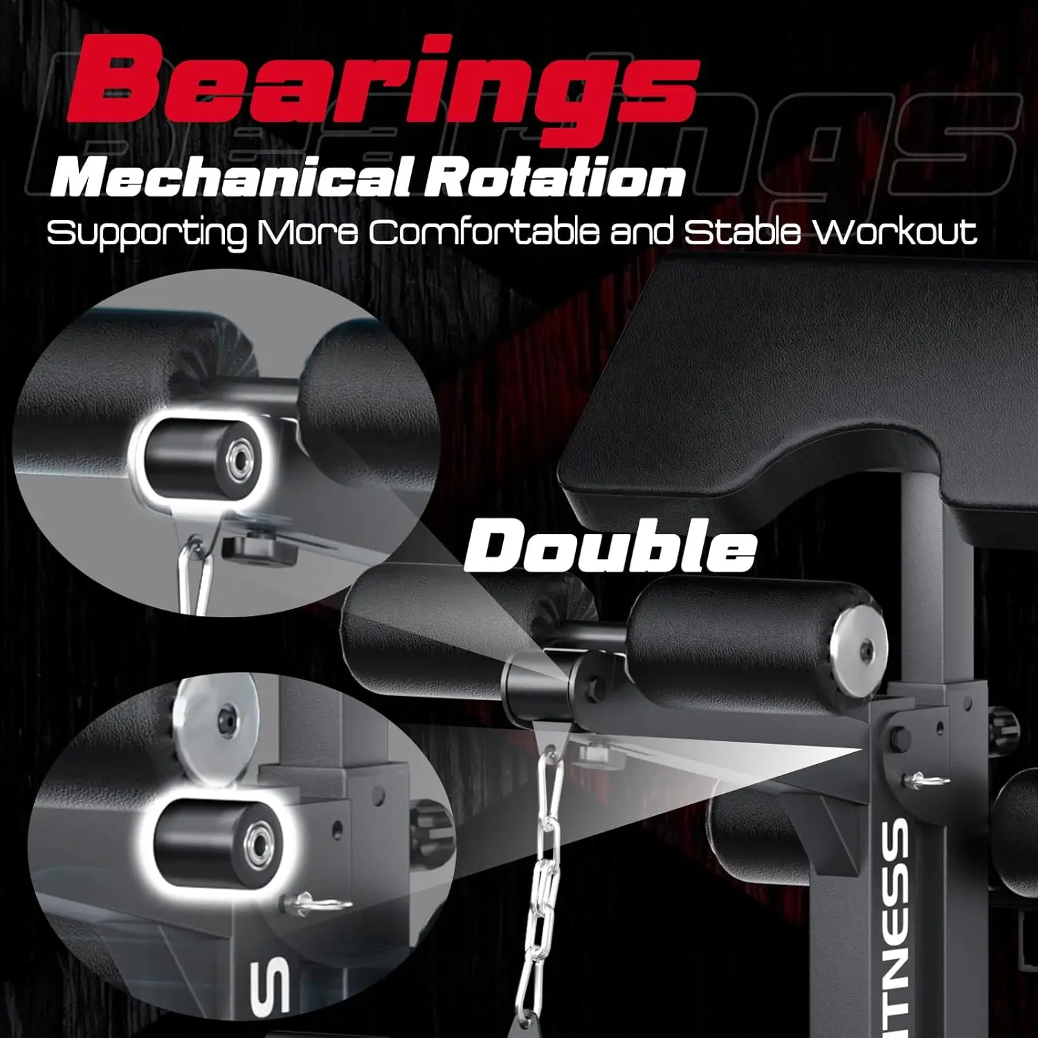 Adjustable Weight Bench, Bench3000 MAX Heavy Duty Workout Bench Press with Leg Extension and Preacher Pad for Home - Image 4