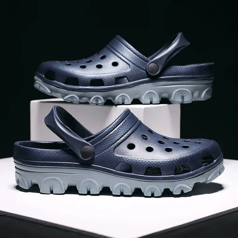 Men Clogs Sandals Outdoor Casual Shoes EVA Lightweight Slippers Summer Sandalias Platform Hombre Women Beach Large Big Size 50 4