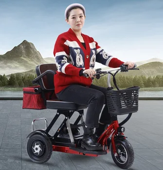 cheap free shipping wholesale 300w  dual motor 3 wheel powerful scooter electric powerful adult  with seat 1