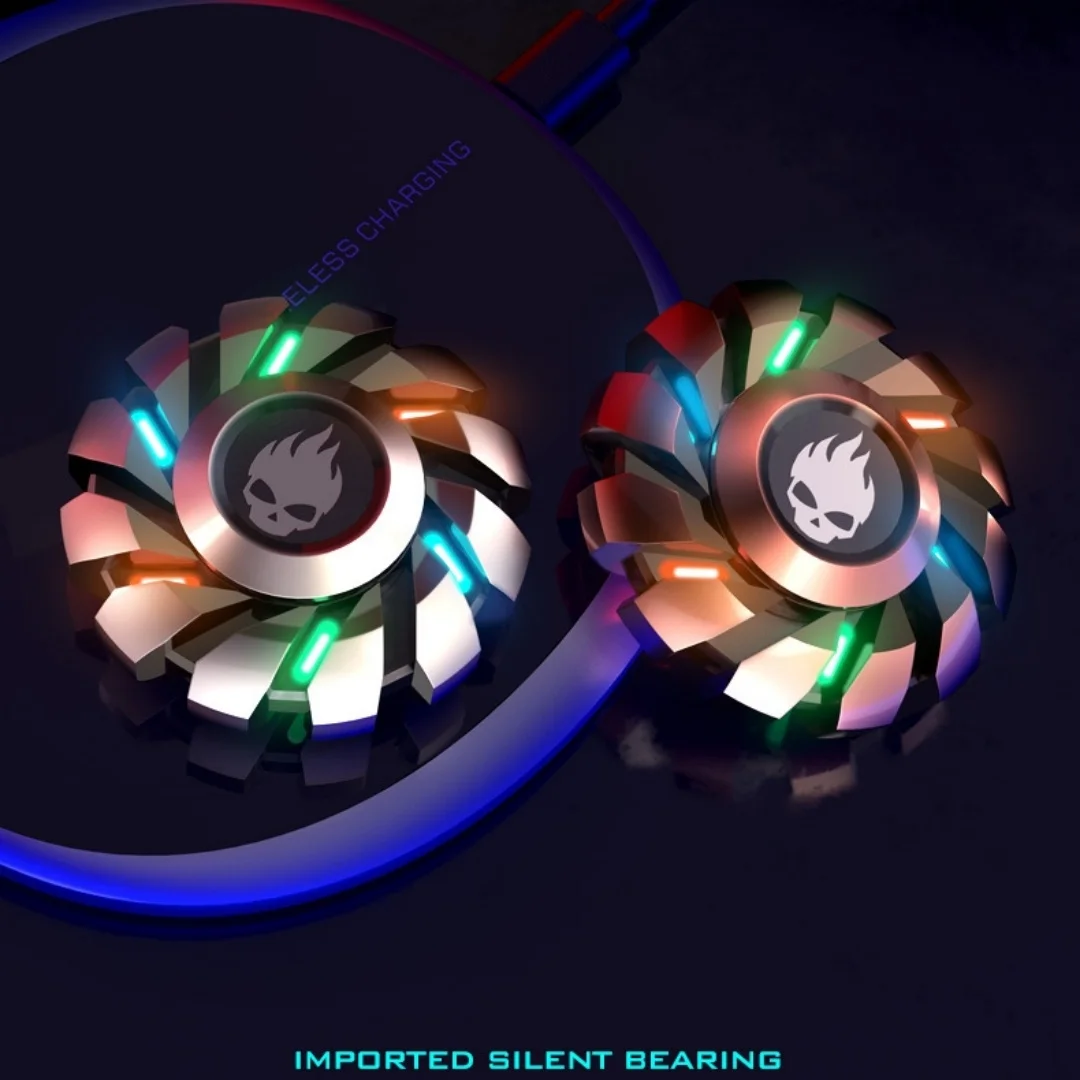 Luminous Rainbow Light Metal Fidget Spinner - Sensory EDC Toy