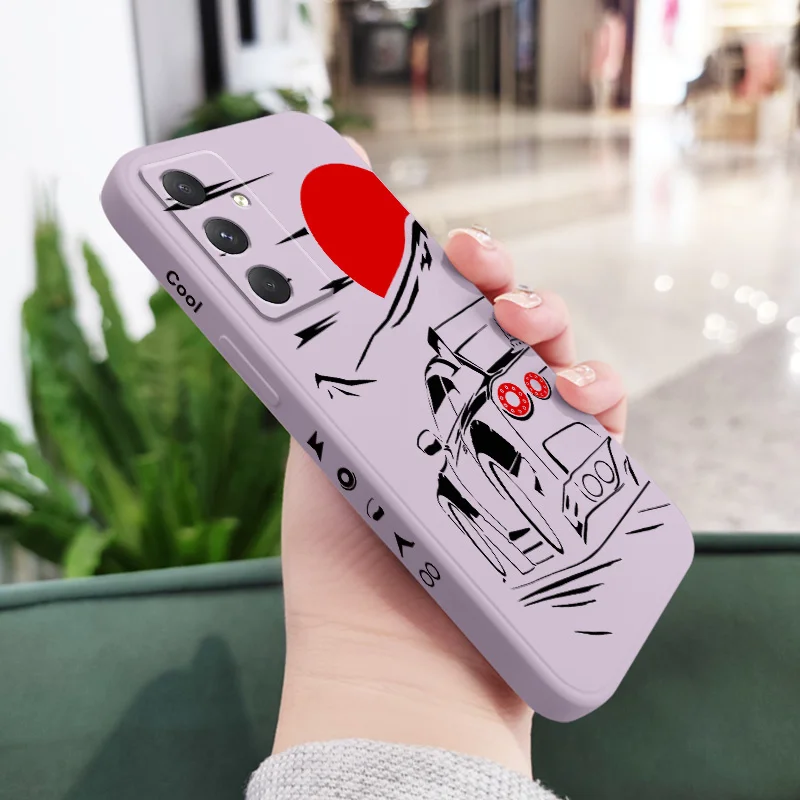 Sleek Red Sports Car Design Phone Case Cover