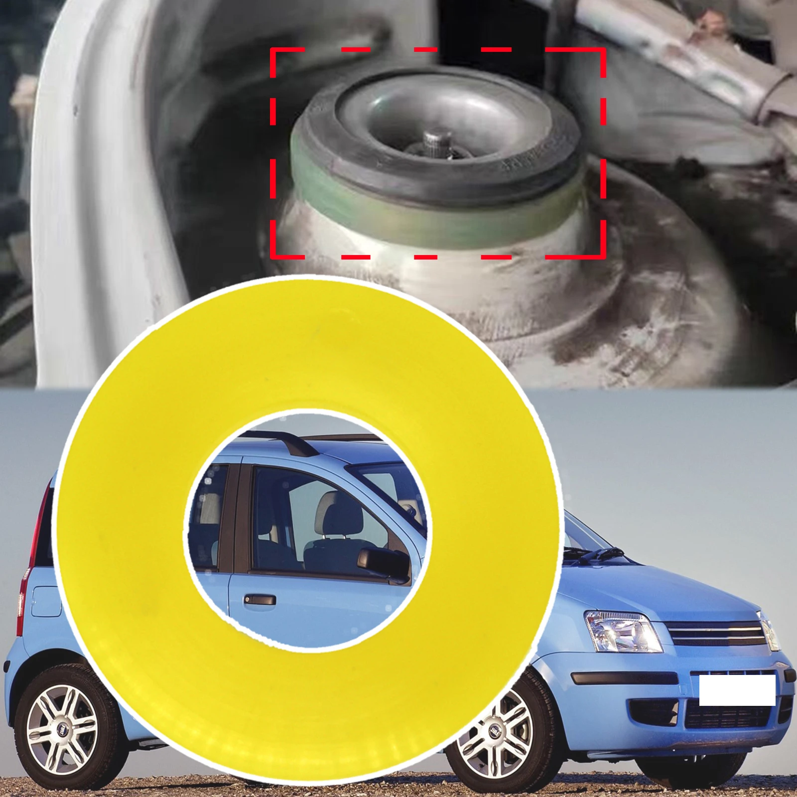 For Fiat Panda (319) Mk4 City Cross 2011 2012 2013 2014 2015 Front Strut Top Mount Tower Suspension Shock-Absorbing Pad