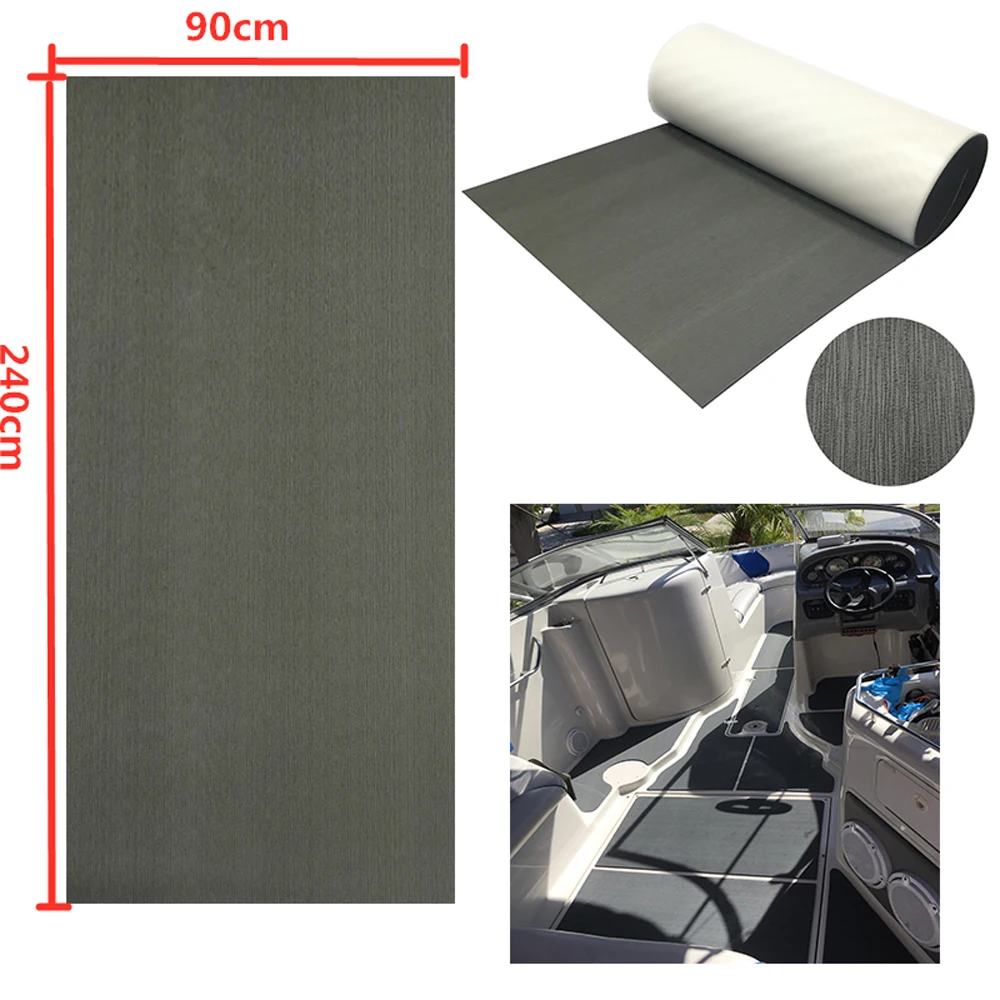 35.4"X94.5" EVA Foam Mat Synthetic Teak Decking Sheet Boat Marine Pad Self-adhesive Carpet eva foam mat