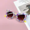Fashionable New Travel Bag Flower Children's Sunglasses Anti UV Baby Boys And Girls Eye Protection Glasses 6