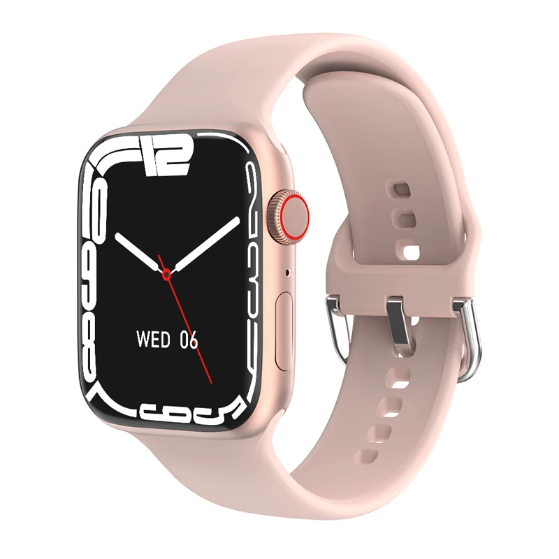 Wholesale W27 Pro Smart Watch Series 7 Wireless Charging Bluetooth Call Split Screen PIN Lock Smartwatch IWO 14 Support Siri NFC 
