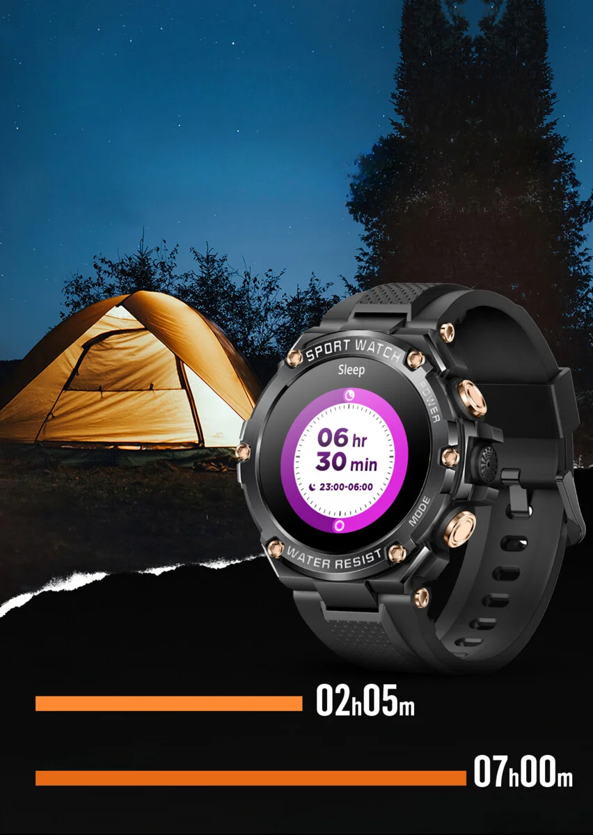 Orologio intelligente Outdoor Three Defense T88 da polso da 1,53 pollici HD 800 mAh a raggio ultra lungo modello multi-sport_voghion.com