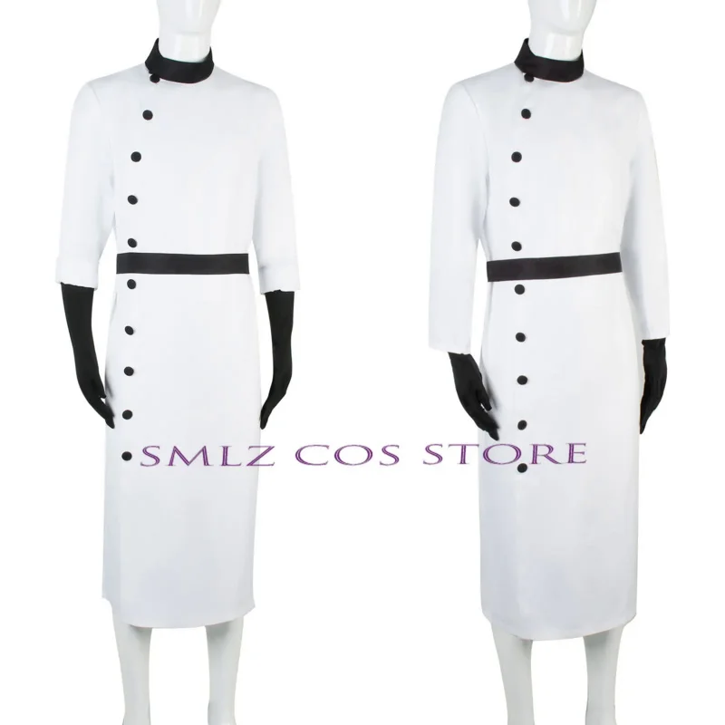 

Chigiri Hyoma Cosplay Anime Blue Lock Costume Wig White Uniform Miss Dress Glove Glasses Set Halloween Outfit for Woman