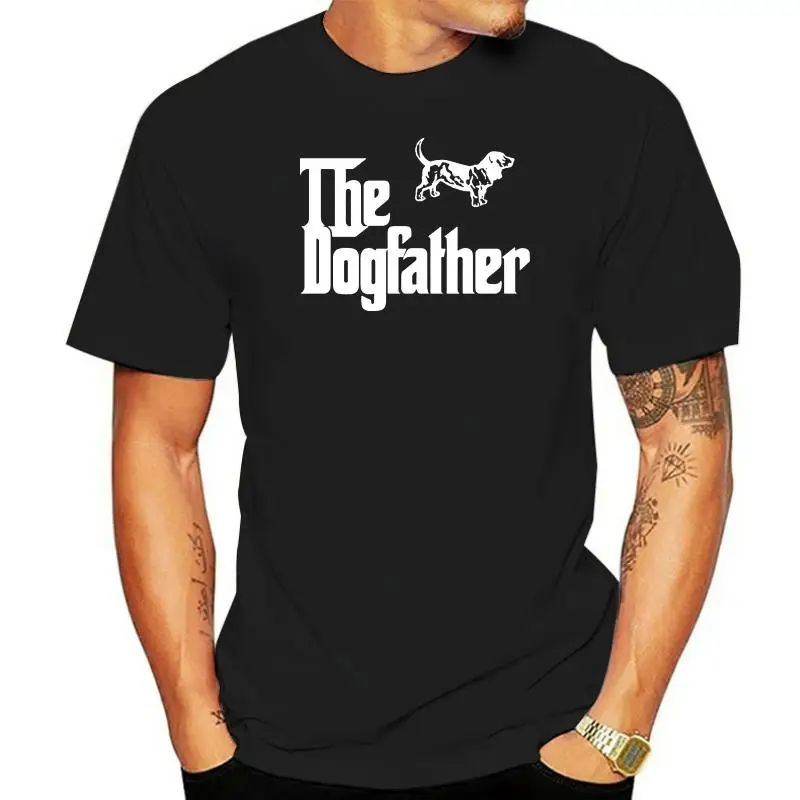 Basset Hound Custom Dog Breed The Dogfather Black T Shirt