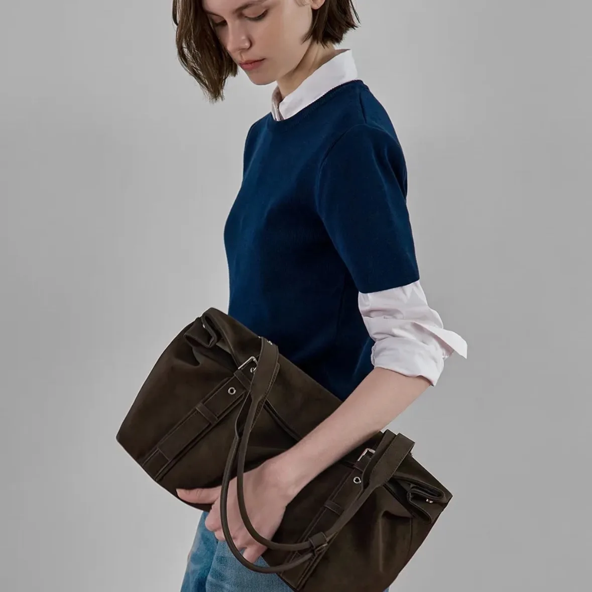 Large Capacity Single Shoulder Crossbody Bag Retro High-Quality Suede Armpit Bag Winter Luxury New Commuter Handbag