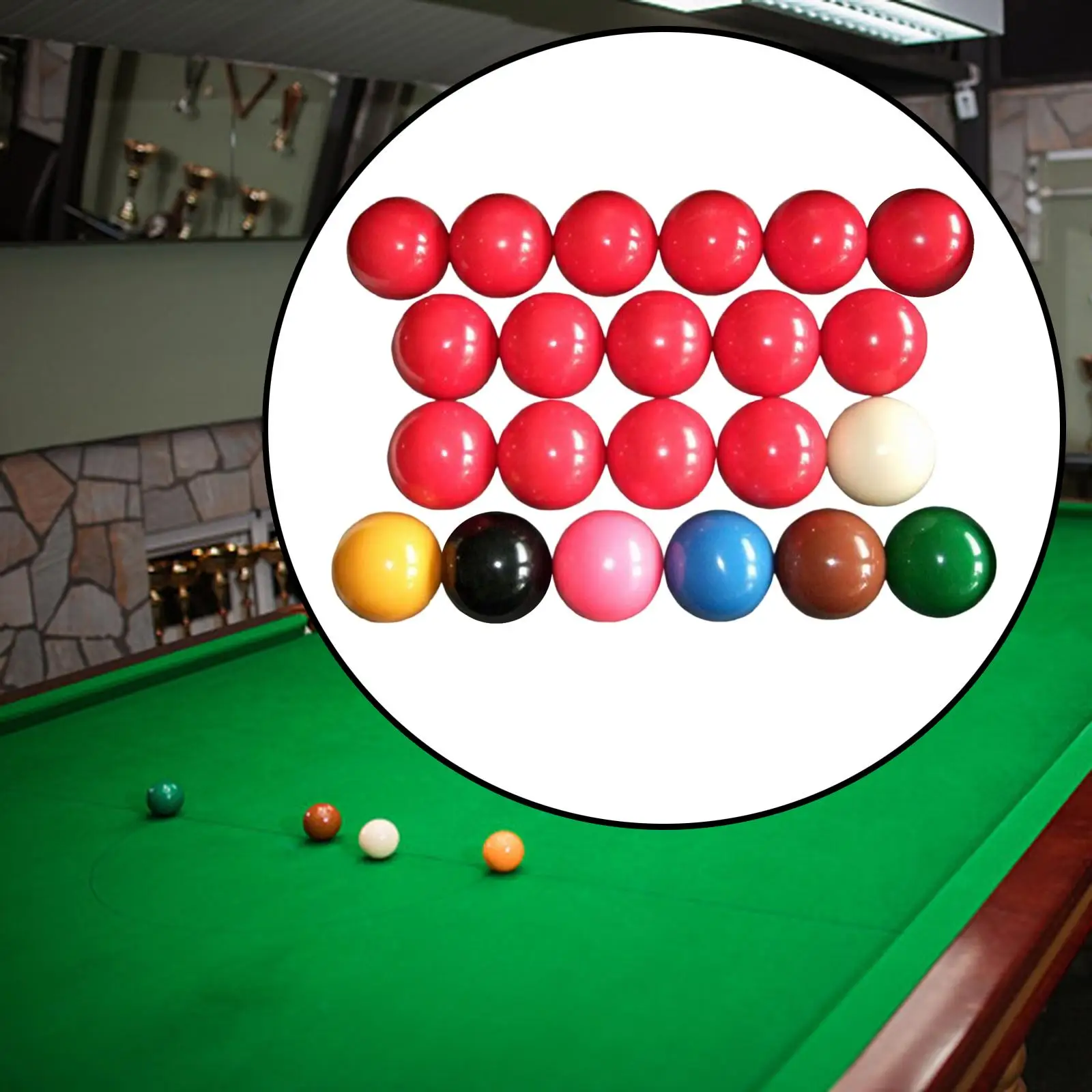 Snooker Balls 52.5mm/2.07in 2 1/16 Professional English Billiards Balls Resin