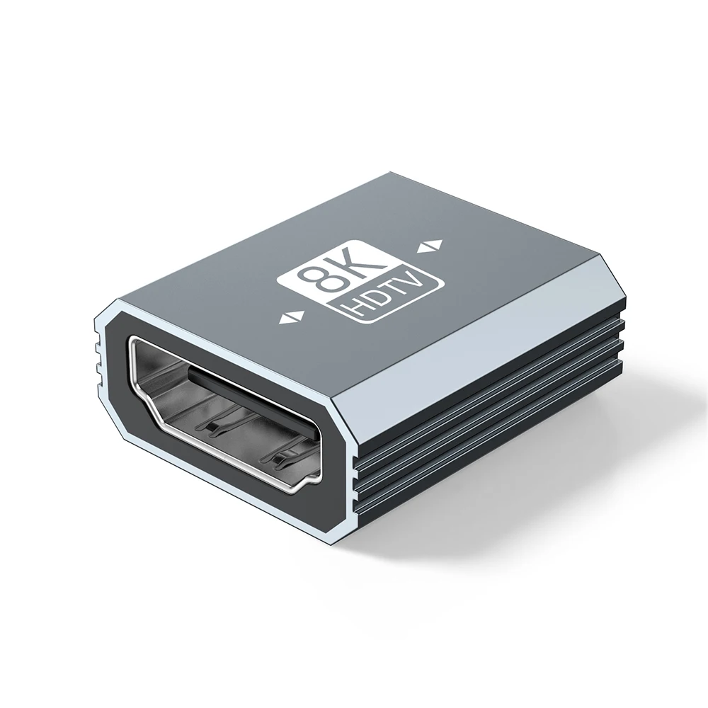 UGOjP HDMI 2.1 어댑터 8K HDMI 암-암 연장 어댑터 HDTV 연장 케이블 코드 어댑터 모니터 디스플레이 노트북용