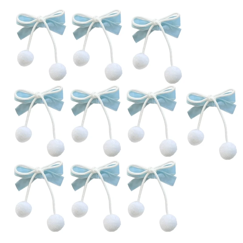 

1pc/1pair/10pcs Bowknot Hair Clip Japanese JK Hairpin for Woman Girls Taking Photo Ponytail Bangs Non Slip Hairpin