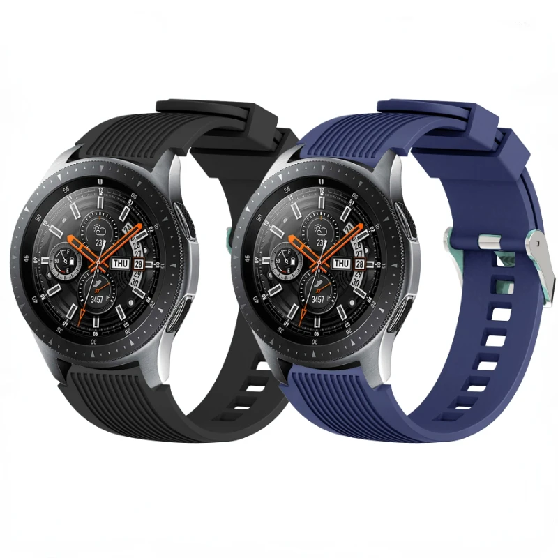 

22mm 20mm Silicone Band for Samsung Galaxy Watch 46mm/Gear S3 /Huawei Watch 46mm 42mm/Huami Amazfit GTR 47mm/42mm replace band