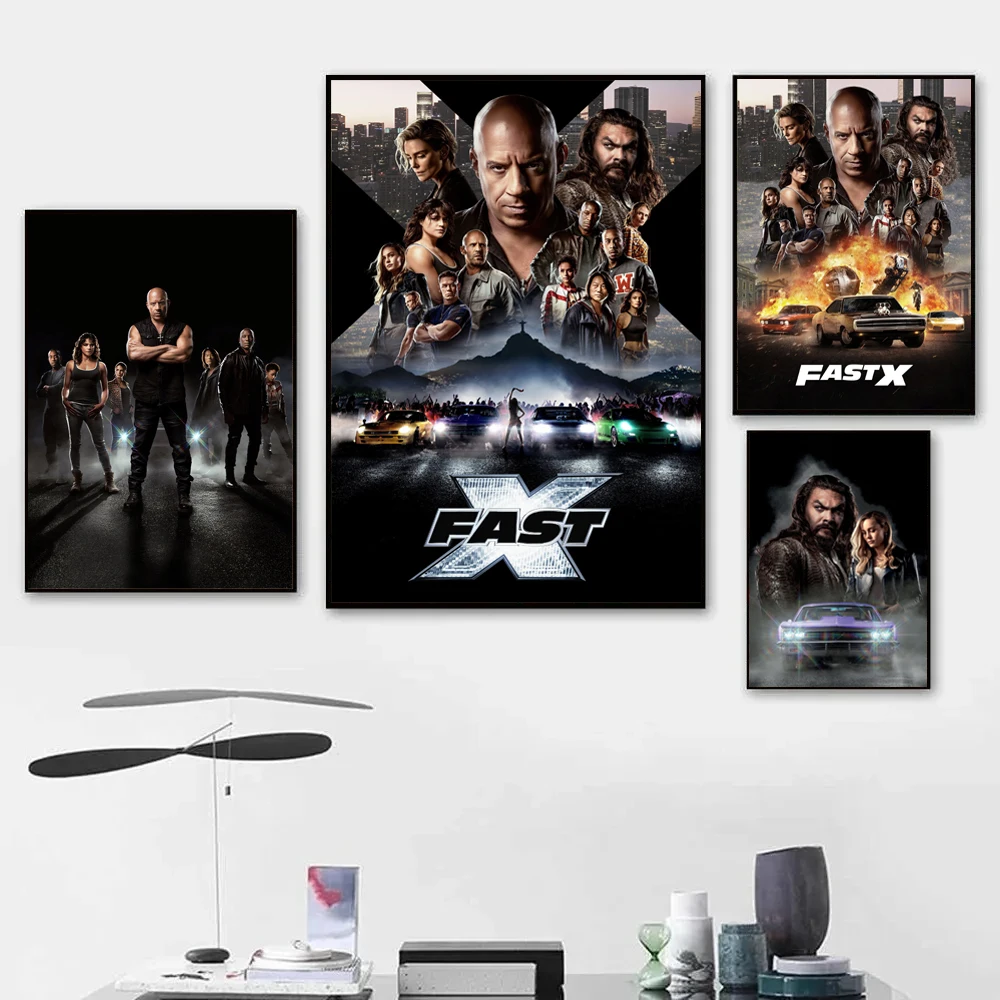 Film Classico Fast & Furious Poster Pellicole Estetiche Pittura Su Tela Per Wall Art Speed Cars Home Office Bar Room Decor