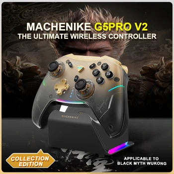 Machenike Gamepads G5 Pro V2 Controller Three-Mode Game Collection Edition Hot Swap Hall Rocker Bluetooth Trigger Vibration Gift 1