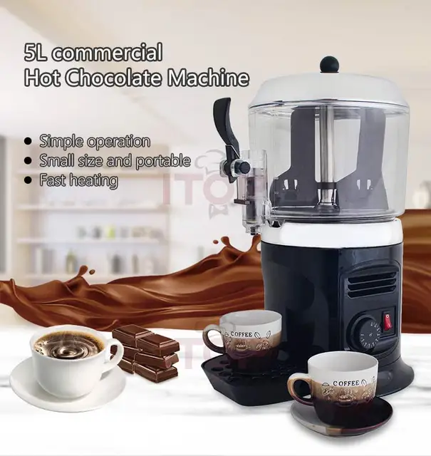 GZZT – distributeur de chocolat chaud 5l/10l, Machine commerciale pour  boissons chaudes, pour Coco/café/lait/