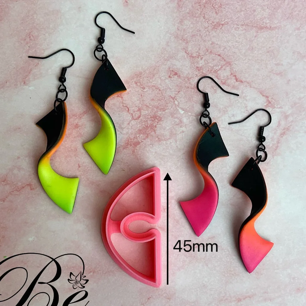 Organic Polymer Clay Cutters for Earrings Making Polymer Clay Earring Cutter polymer clay cutter