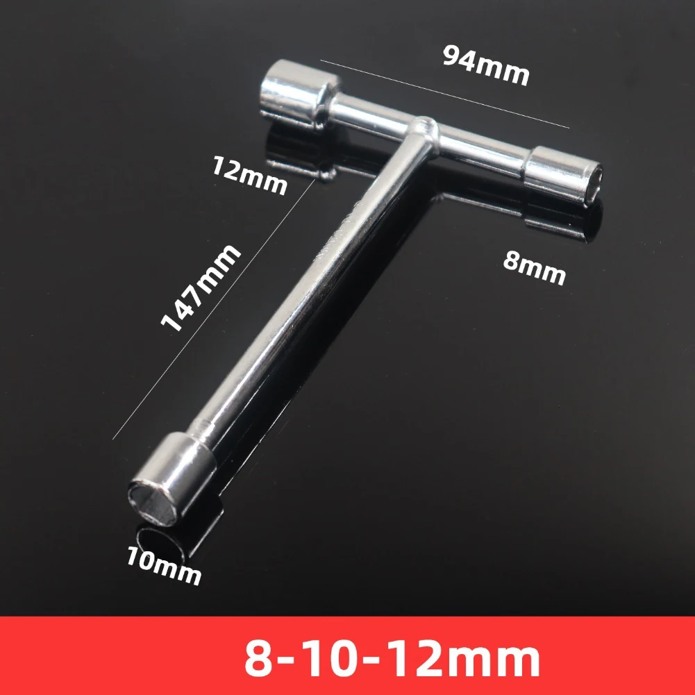 T Griff Fahrräder 3 Weg Hex Steckschlüssel 8mm 9mm 10mm 12mm 14mm 17mm 19mm Steckschlüssel Für Radfahren Reparatur Schraubenschlüssel Hand Werkzeuge – Detail 6