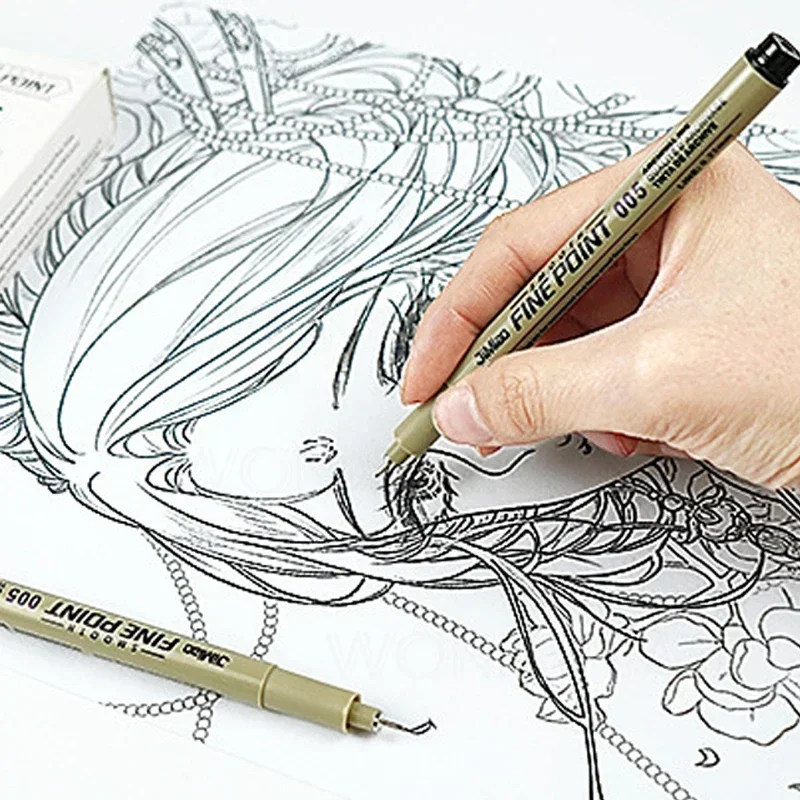 Manga Markers Manga Marker Pen Micro Pens Sketching Markers Art Markers Pen Marker Permanent Marker Pen Permanent Marker Paint Marker Pen Color Marker Pens Markers Pen Permanent Markers Marker Pens Tile Marker Pen Art Marker Pens Paint Marker Pens 12 Nibs Pigment Liner Micron Ink Marker Pen for Manga Draw Sketching Needle Pen Hook Line Sketch Stationery Set Art Supplies