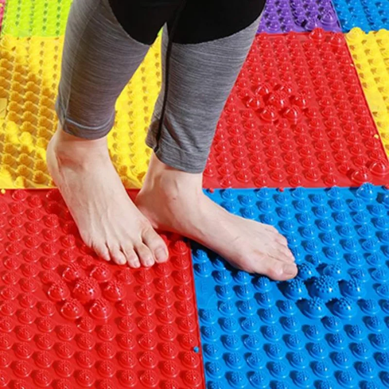 Massage Tool Shiatsu Foot Massager Durable Reflexology Foot Massage Pad Toe Pressure Blood Circulation Plate Mat for Massager Walking Pad