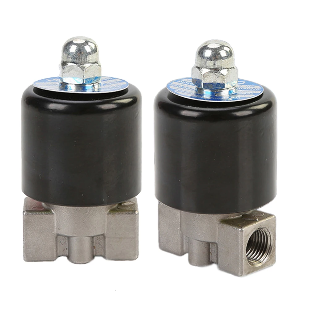 

1/8" 1/4" stainless solenoid valve DN8 Normally Closed/Open Stainless Steel Solenoid Valve 110V 220V 12V 24V