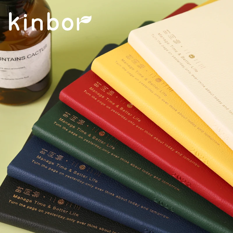 Kinbor A5 2023 Time Plan Planner Timeline Planner Book 112 Sheets Soft