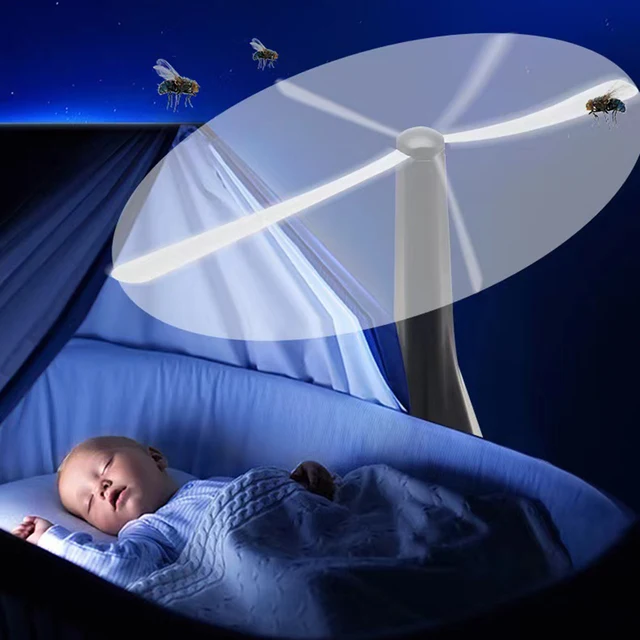 Szúnyogriasztó Légykövető Bugok Rajongói Ételek Védő Íróasztal Ventilátor Nyári Néma Légyriasztó Rajongó Háztartás Kültéri Konyhaasztalhoz - Image 4