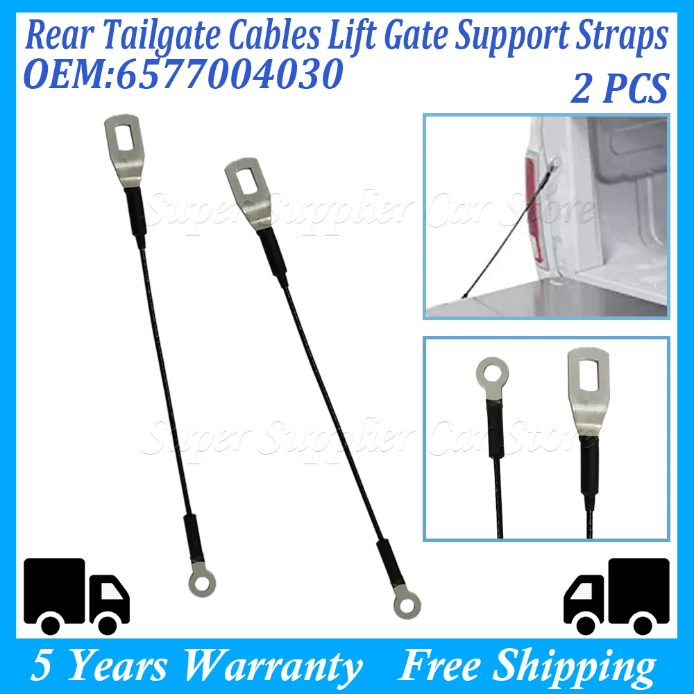 One-Pair-Rear-Tailgate-Cables-Lift-Gate-Support-Straps-For-Toyota ...
