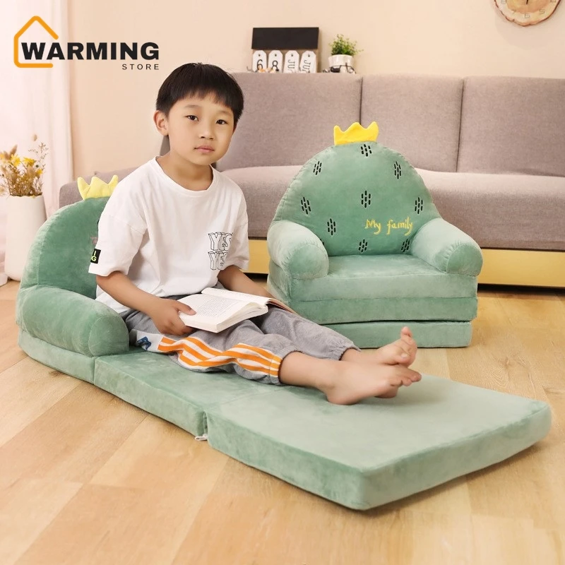 Kids Cute Cartoon Folding Sofa Girl Princess Reading Area Tatami Chair Stool Children's Armchair